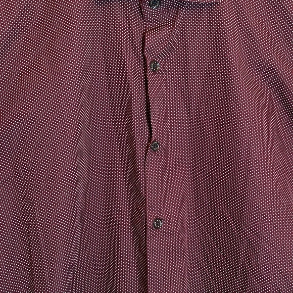 Denim & Flower Polka Dot Button Down Dress Shirt Size XL Slim Fit - Picture 3 of 10